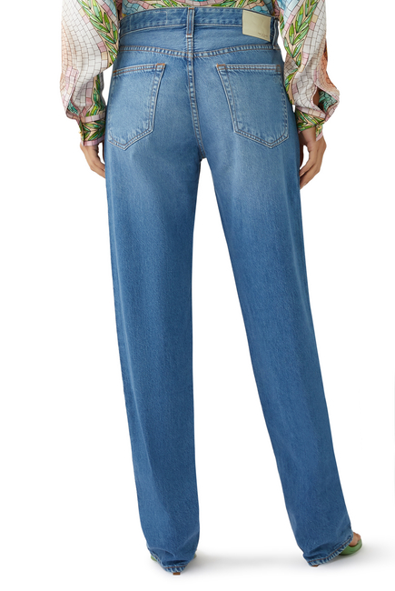 Piper Low-Rise Straight-Leg Hermosa Jeans